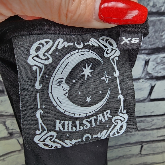 Killstar 'She Devil' Black & Red Halter Top - XS - Picture 3 of 5